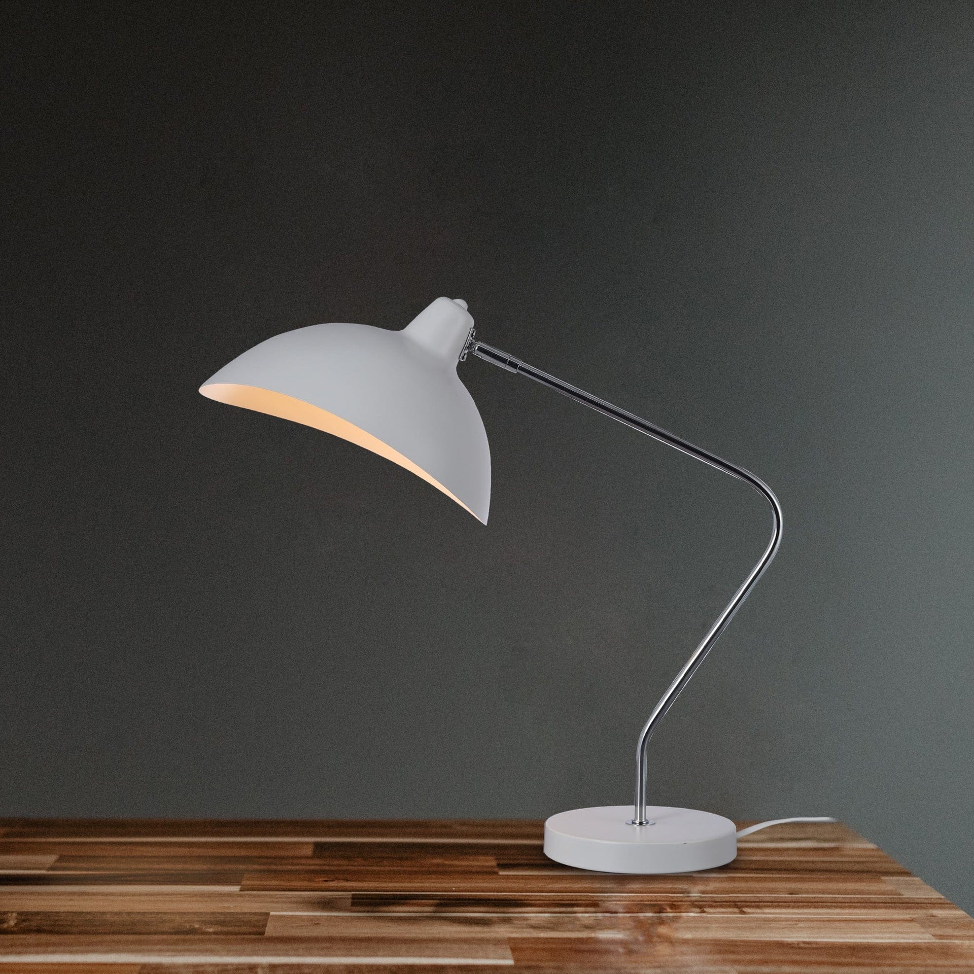 Lexi Lighting Table Lamp Abby Table Lamp White