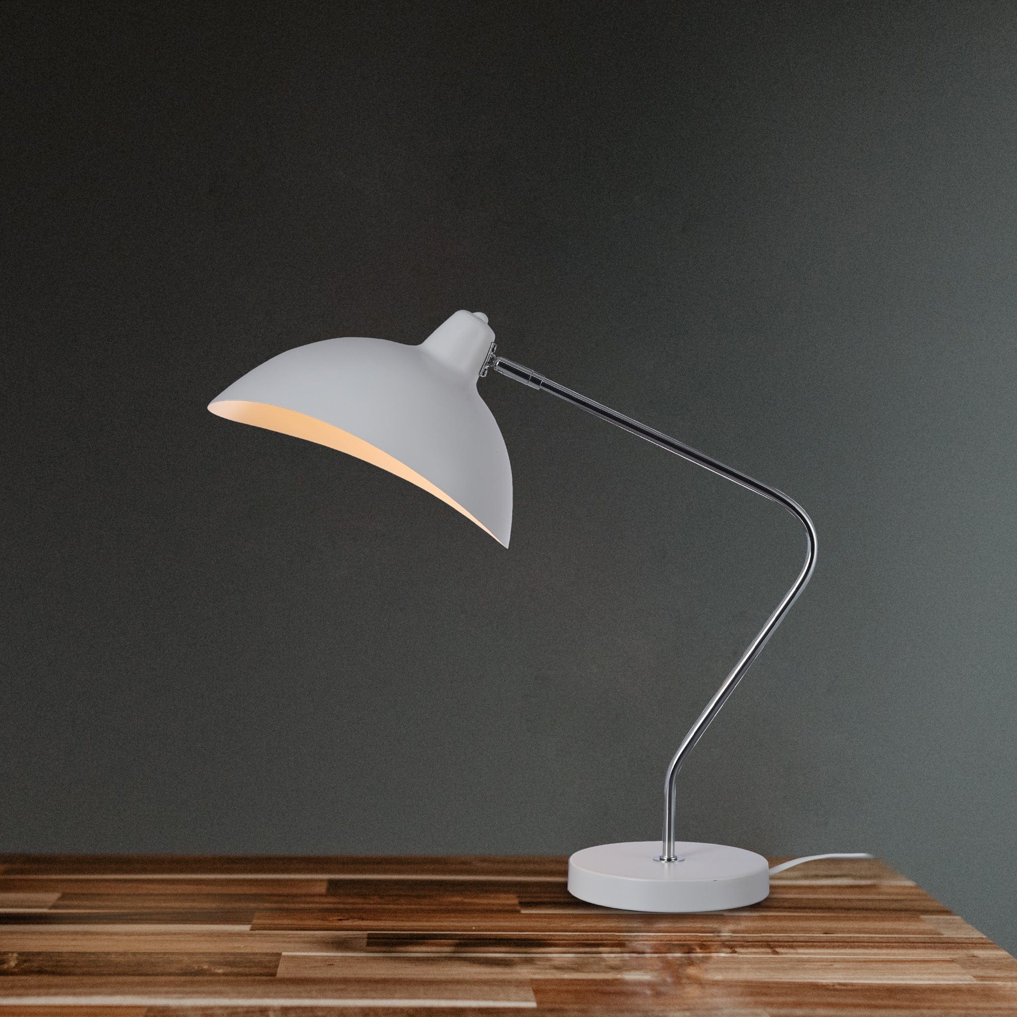 Lexi Lighting Table Lamp Abby Table Lamp White