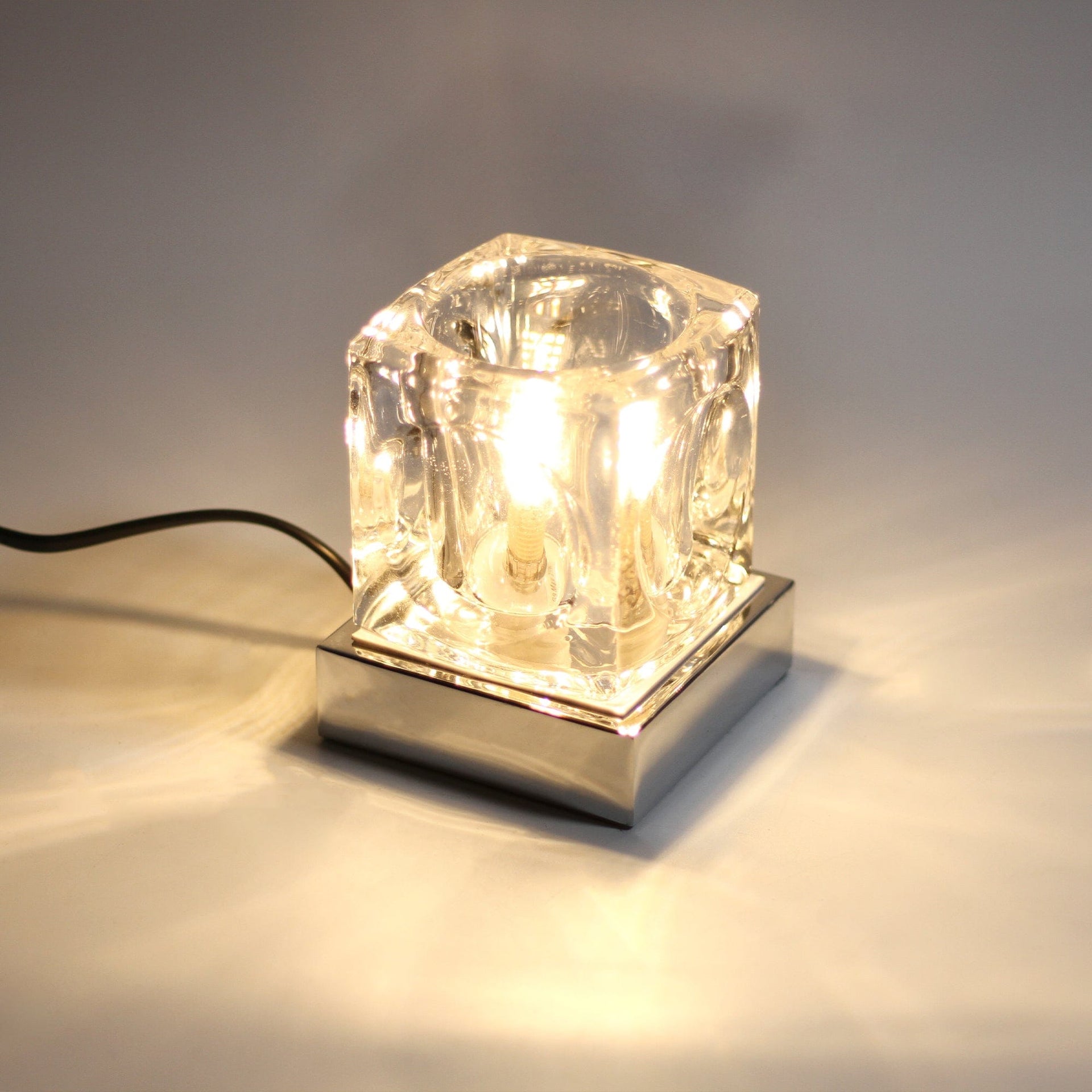 Lexi Lighting Table Lamp Bianca Glass Table Lamp with LED Bulb