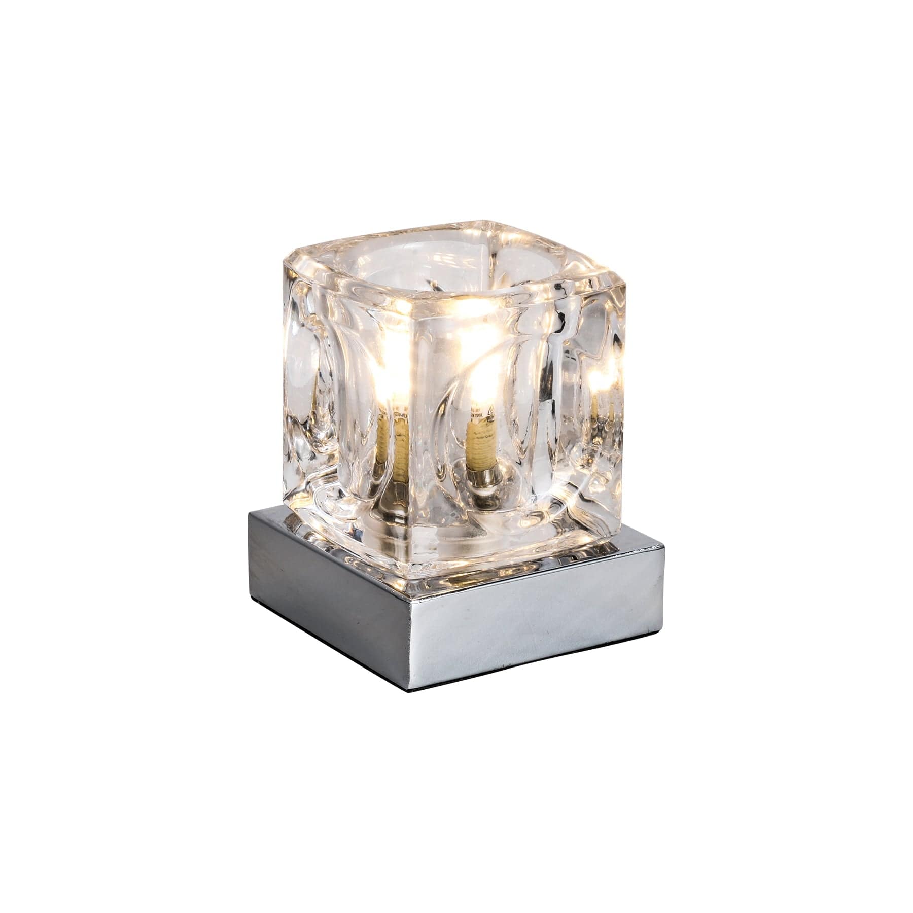 Lexi Lighting Table Lamp Bianca Glass Table Lamp with LED Bulb
