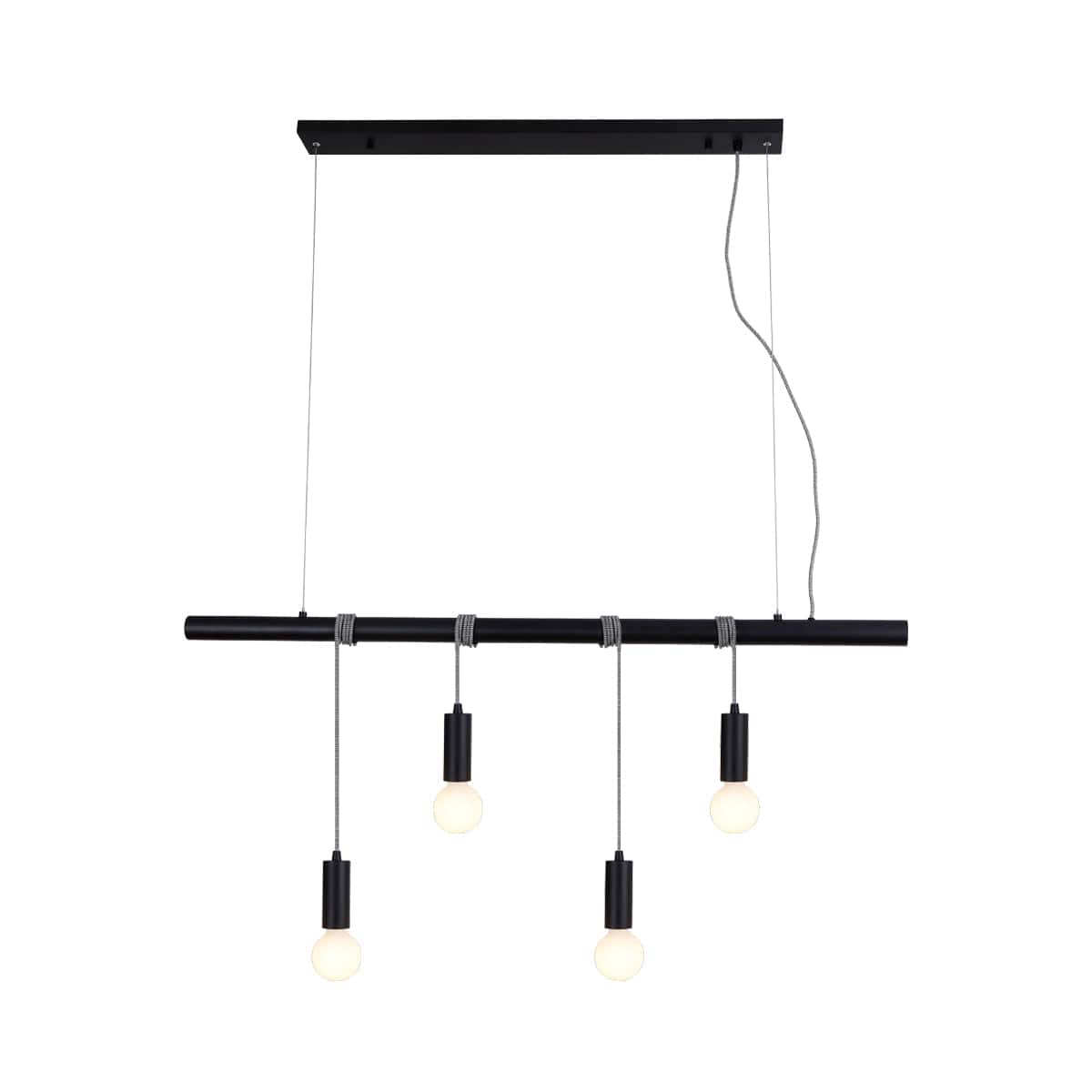 Lexi Lighting Pendant Light Bikkel 4 Lights Pendant Light - Black