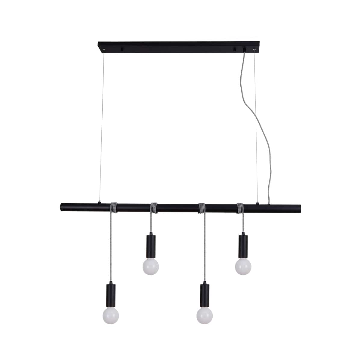 Lexi Lighting Pendant Light Bikkel 4 Lights Pendant Light - Black