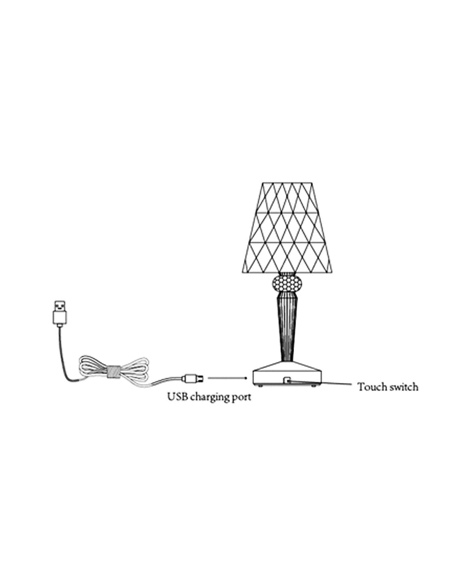 Lexi Lighting Table Lamp Eugenia Touch Table Lamp