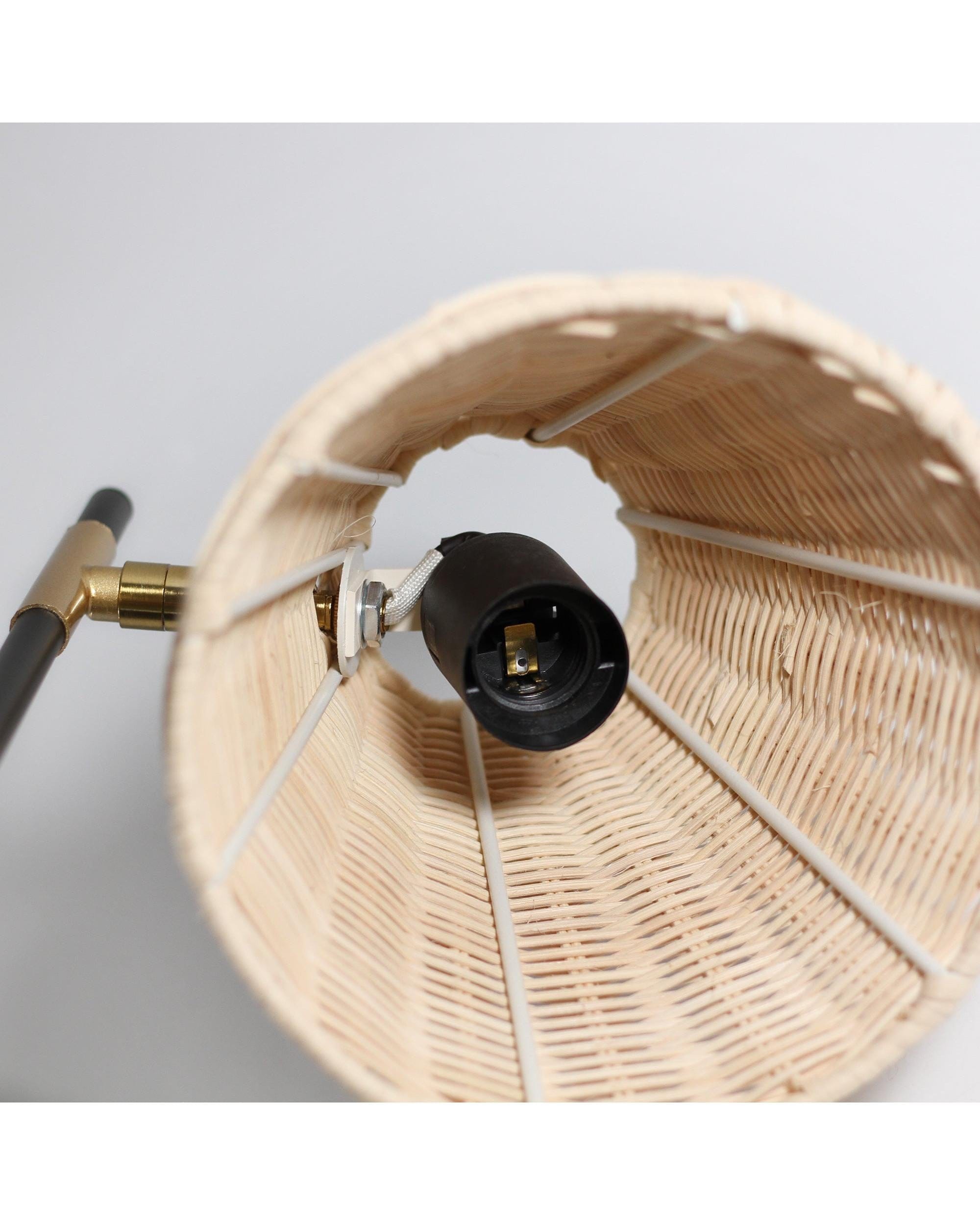 Lexi Lighting Floor Lamp Yvette Rattan Floor Lamp