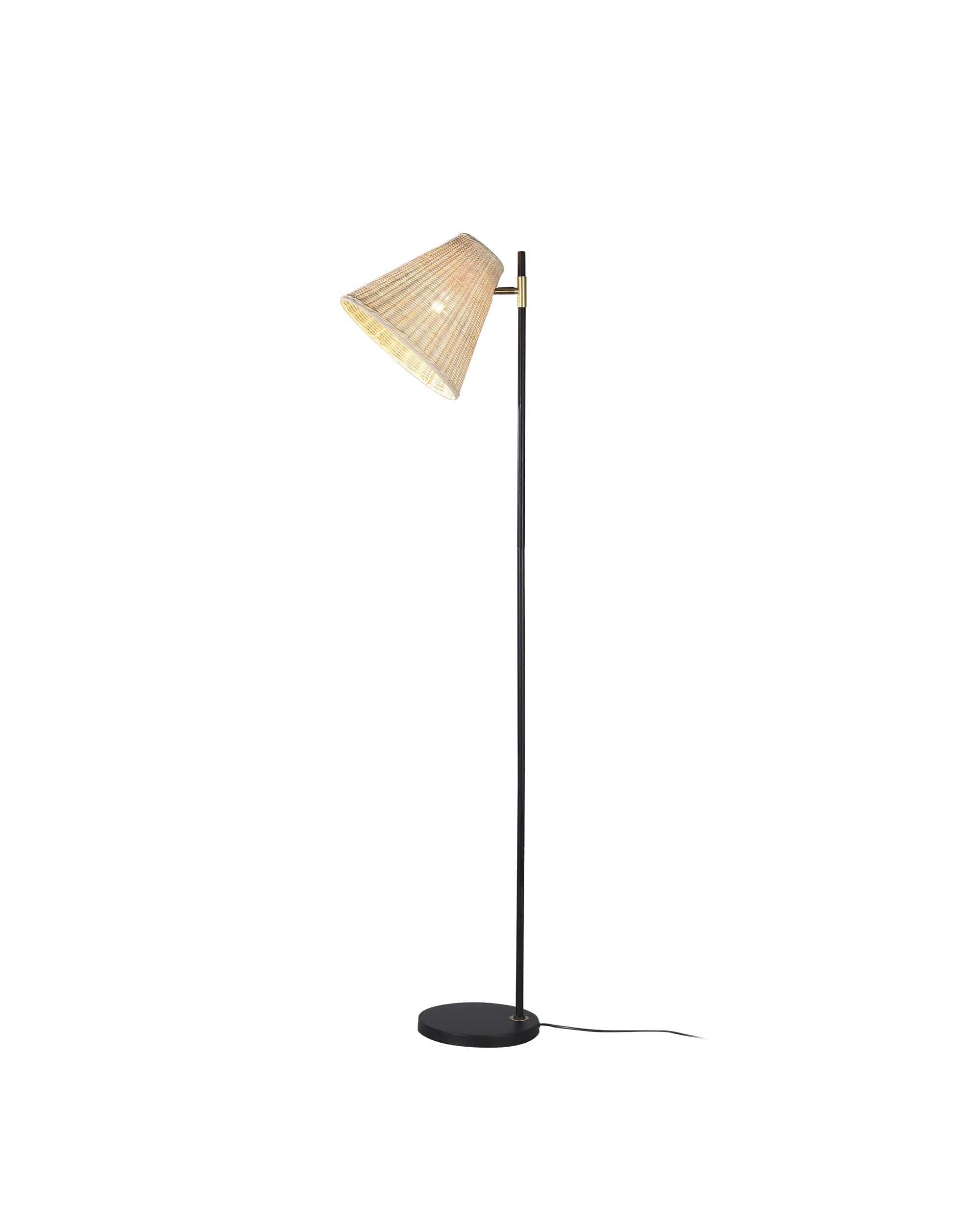 Lexi Lighting Floor Lamp Yvette Rattan Floor Lamp