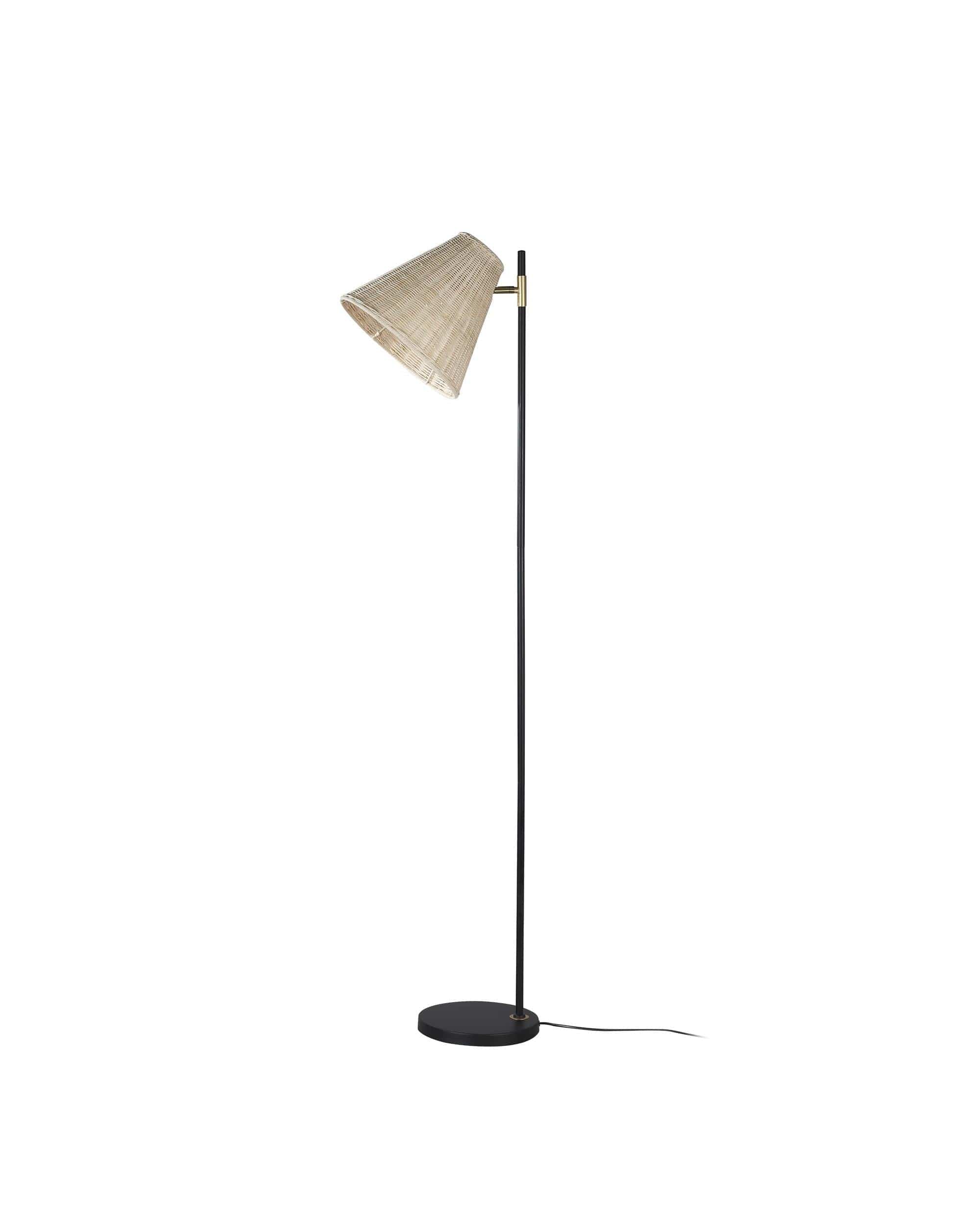 Lexi Lighting Floor Lamp Yvette Rattan Floor Lamp