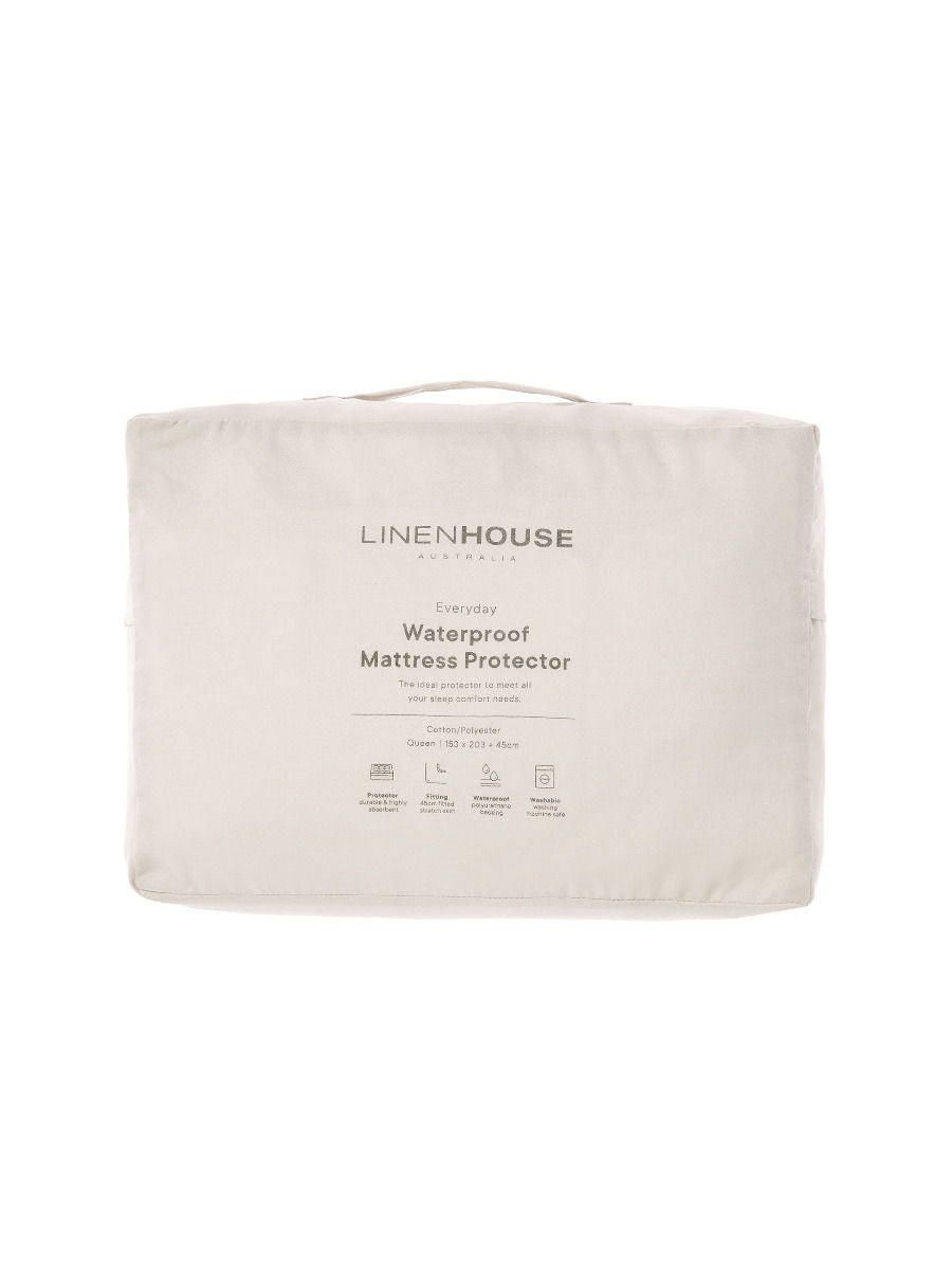 Linen House Everyday Waterproof Mattress Protector - 160 GSM Linen House