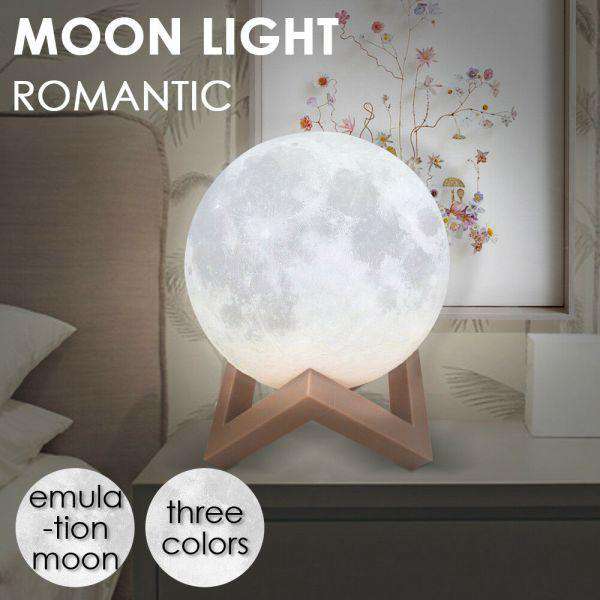 3D MAGICAL MOON LAMP USB LED NIGHT LIGHT MOONLIGHT TOUCH SENSOR 20CM DIAMETER Big Bedding Australia