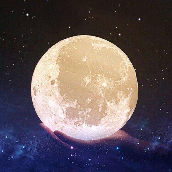 3D MAGICAL MOON LAMP USB LED NIGHT LIGHT MOONLIGHT TOUCH SENSOR 20CM DIAMETER Big Bedding Australia