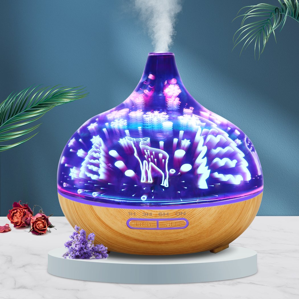 Aroma Diffuser Aromatherapy Ultrasonic Humidifier Essential Oil Purifier Deer Big Bedding Australia