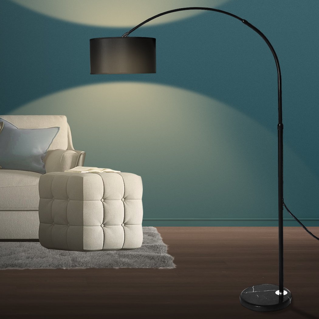 Modern LED Floor Lamp Reading Light Free Standing Height Adjustable Marble Base Big Bedding Australia