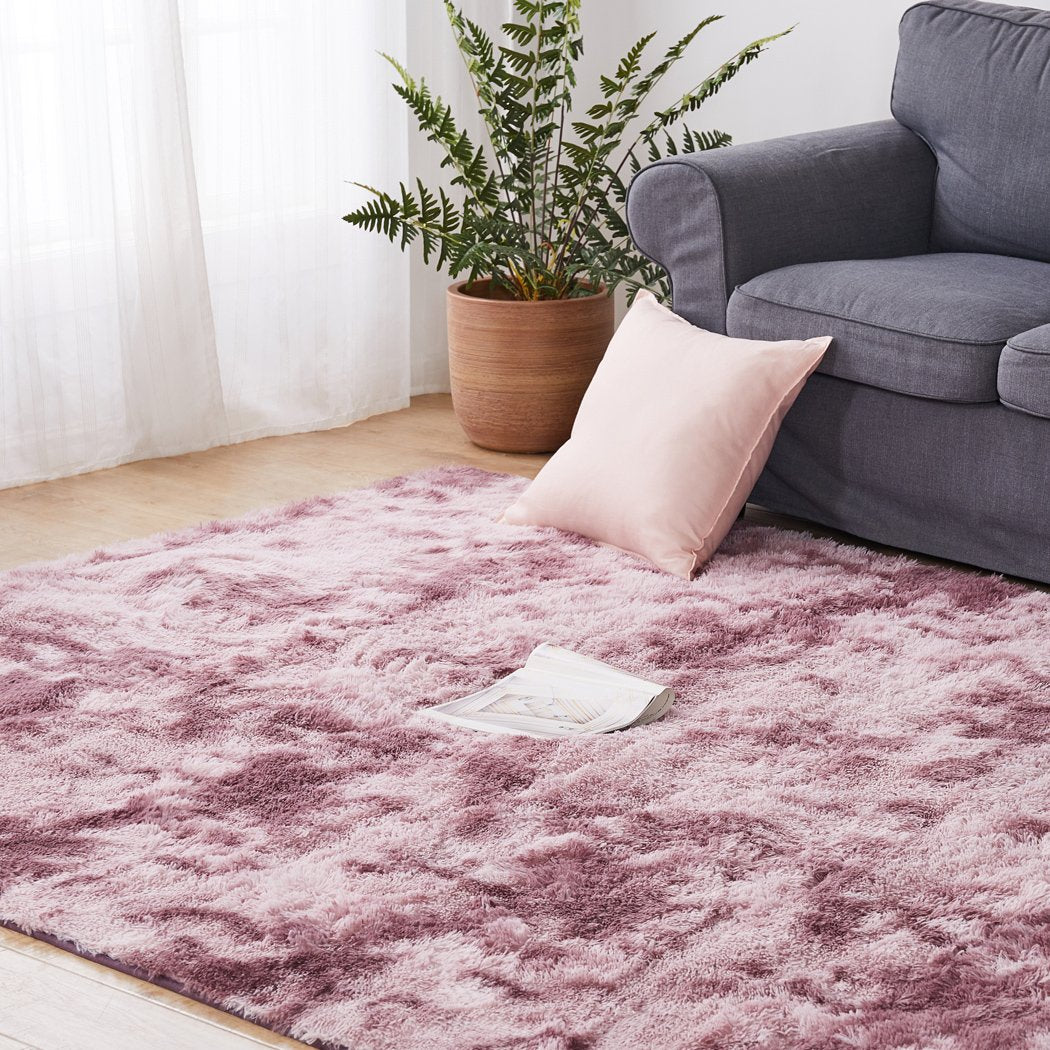 Floor Rug Shaggy Rugs Soft Large Carpet Area Tie-dyed Noon TO Dust 80x120cm Big Bedding Australia