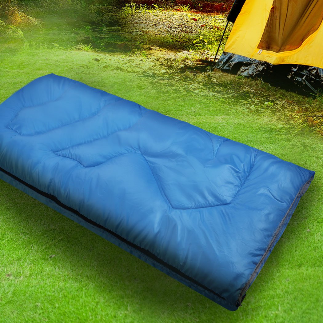 Sleeping Bag Single Bags Outdoor Camping Hiking Thermal Tent Sack 10deg - 25deg Mountview