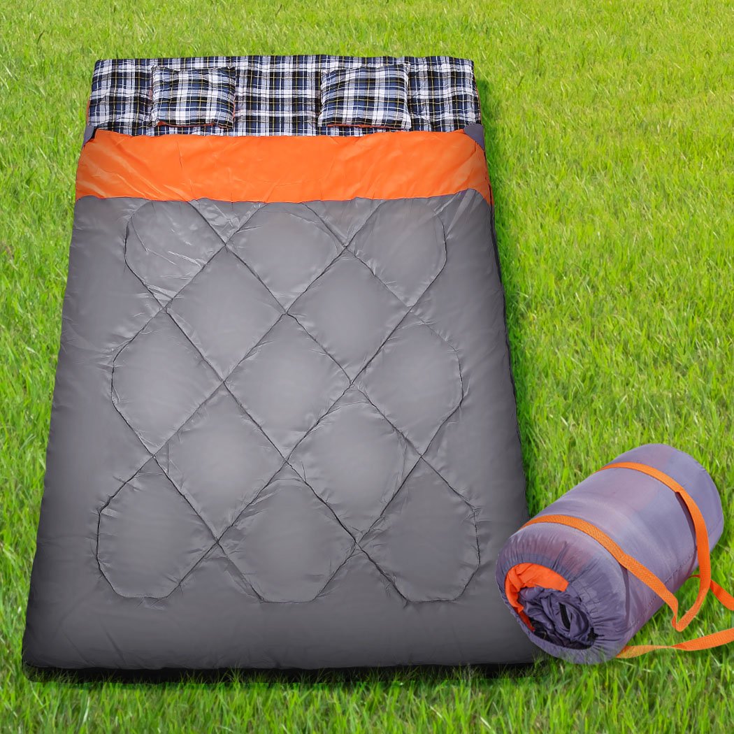 -10Â°C Double Indoor Outdoor Adult Camping Hiking Envelope Sleeping Bag Mountview