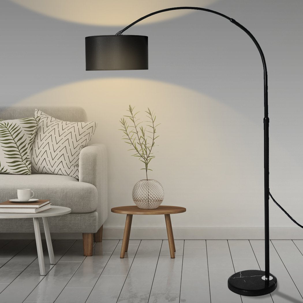 Modern LED Floor Lamp Reading Light Free Standing Height Adjustable Marble Base Big Bedding Australia