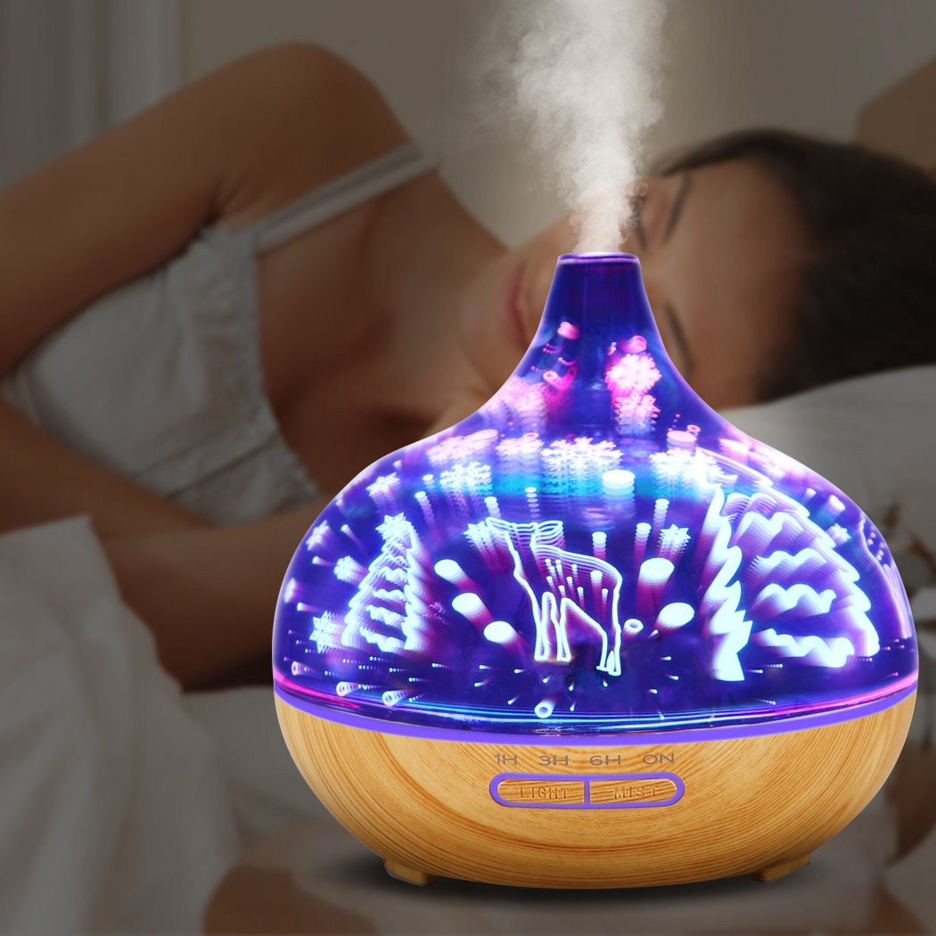 Aroma Diffuser Aromatherapy Ultrasonic Humidifier Essential Oil Purifier Deer Big Bedding Australia