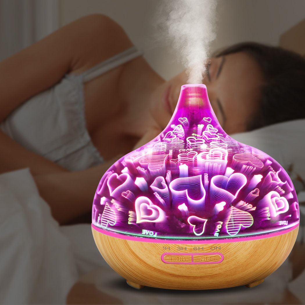 Aroma Diffuser Aromatherapy Ultrasonic Humidifier Essential Oil Purifier Heart Big Bedding Australia