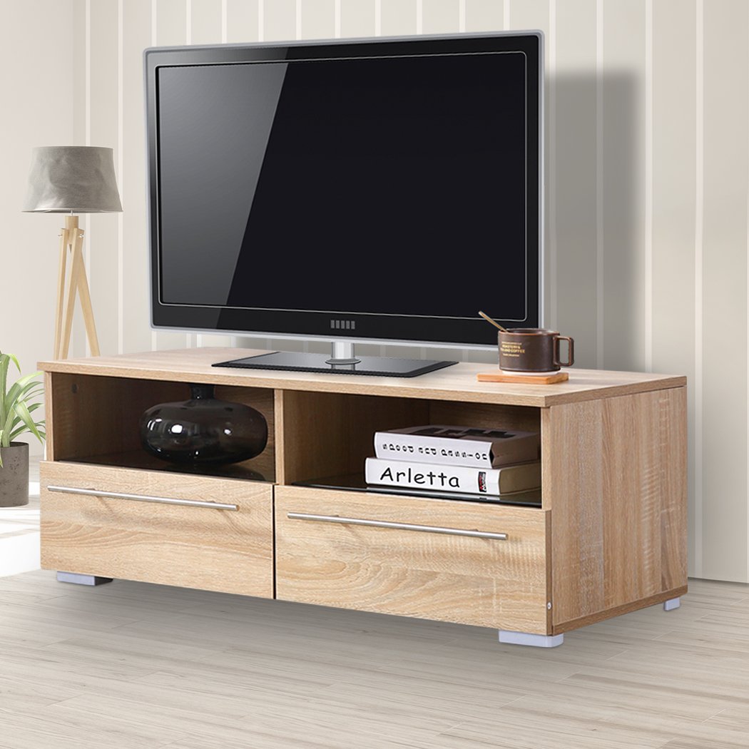 Wooden TV Stand Entertainment Unit Media Storage Cabinet LED Lowline AU Levede