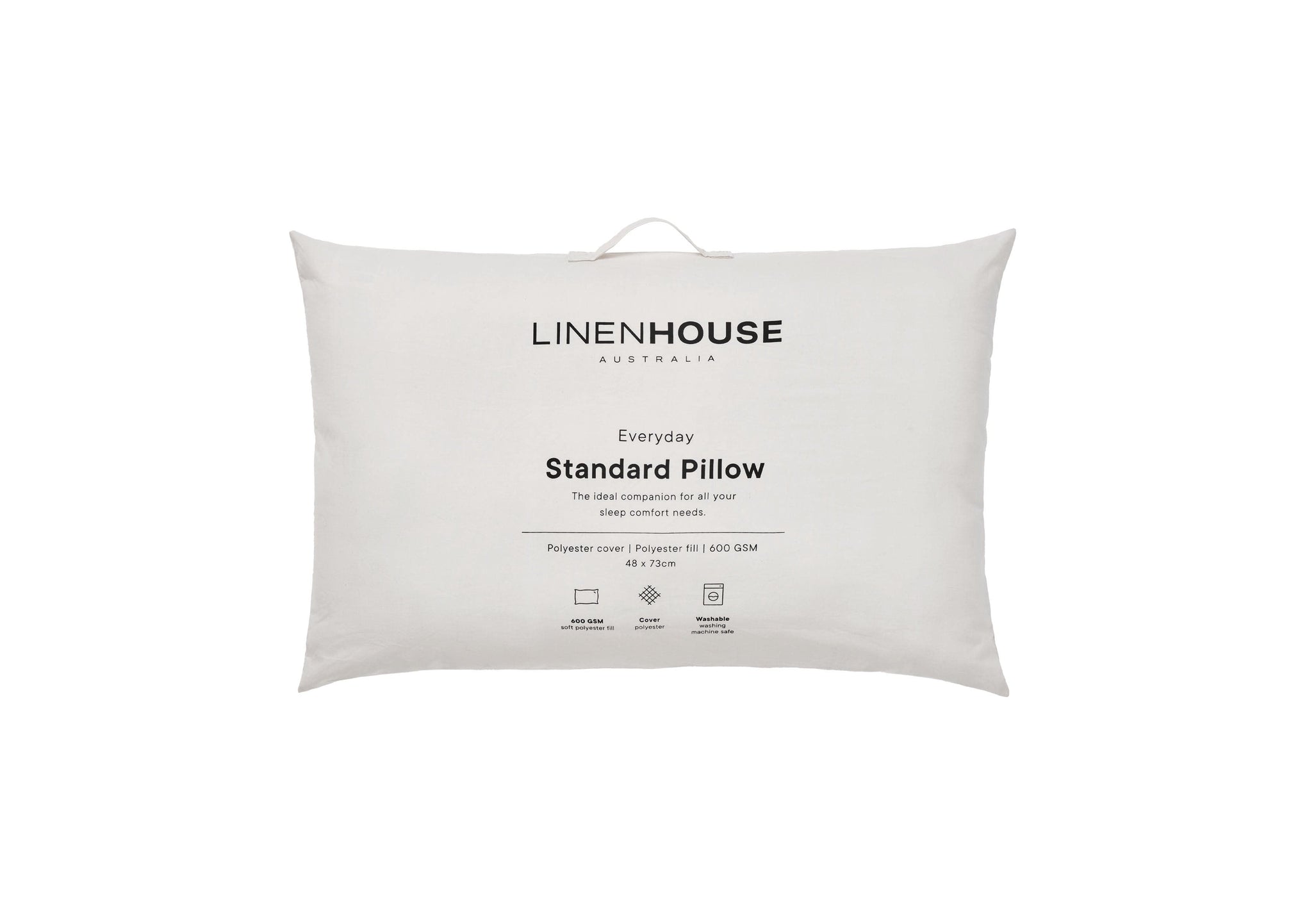 Linen House Pillows/Cushions Linen House Everyday Washable Standard Pillow - 600 GSM