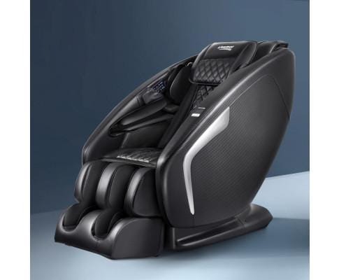 Livemor Massage Chair 3D Electric Massage Chair Shiatsu SL Track Full Body 58 Air Bags Black