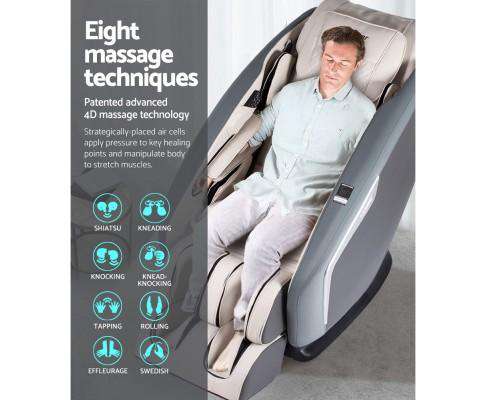 Livemor Massage Chair 3D Electric Massage Chair Zero Gravity Recliner Head Massager Air Bag