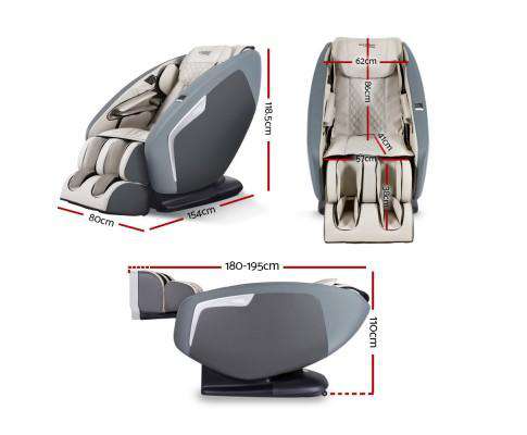 Livemor Massage Chair 3D Electric Massage Chair Zero Gravity Recliner Head Massager Air Bag