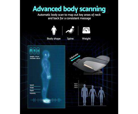 Livemor Massage Chair 3D Electric Massage Chair Zero Gravity Recliner Shiatsu Back Heating Massager