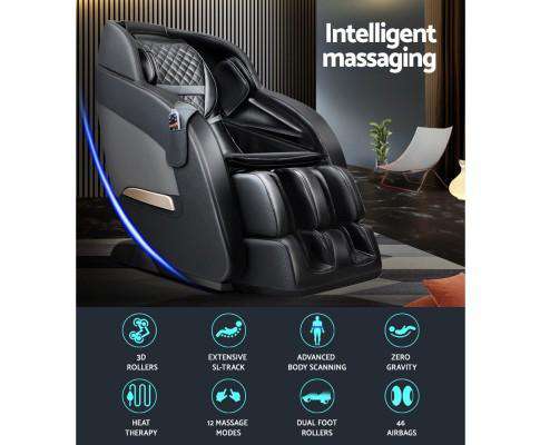 Livemor Massage Chair 3D Electric Massage Chair Zero Gravity Recliner Shiatsu Back Heating Massager