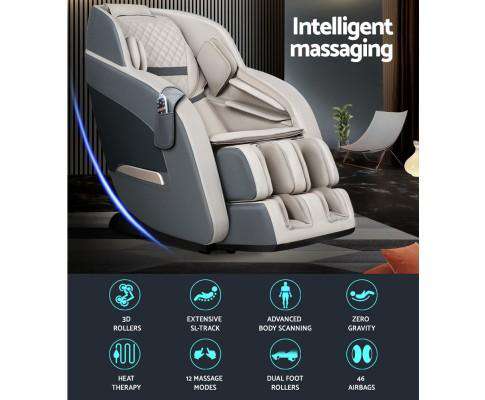 Livemor Massage Chair 3D Electric Massage Chair Zero Gravity Recliner Shiatsu Kneading Back Massager