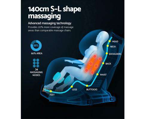 Livemor Massage Chair Electric Massage Chair - Black