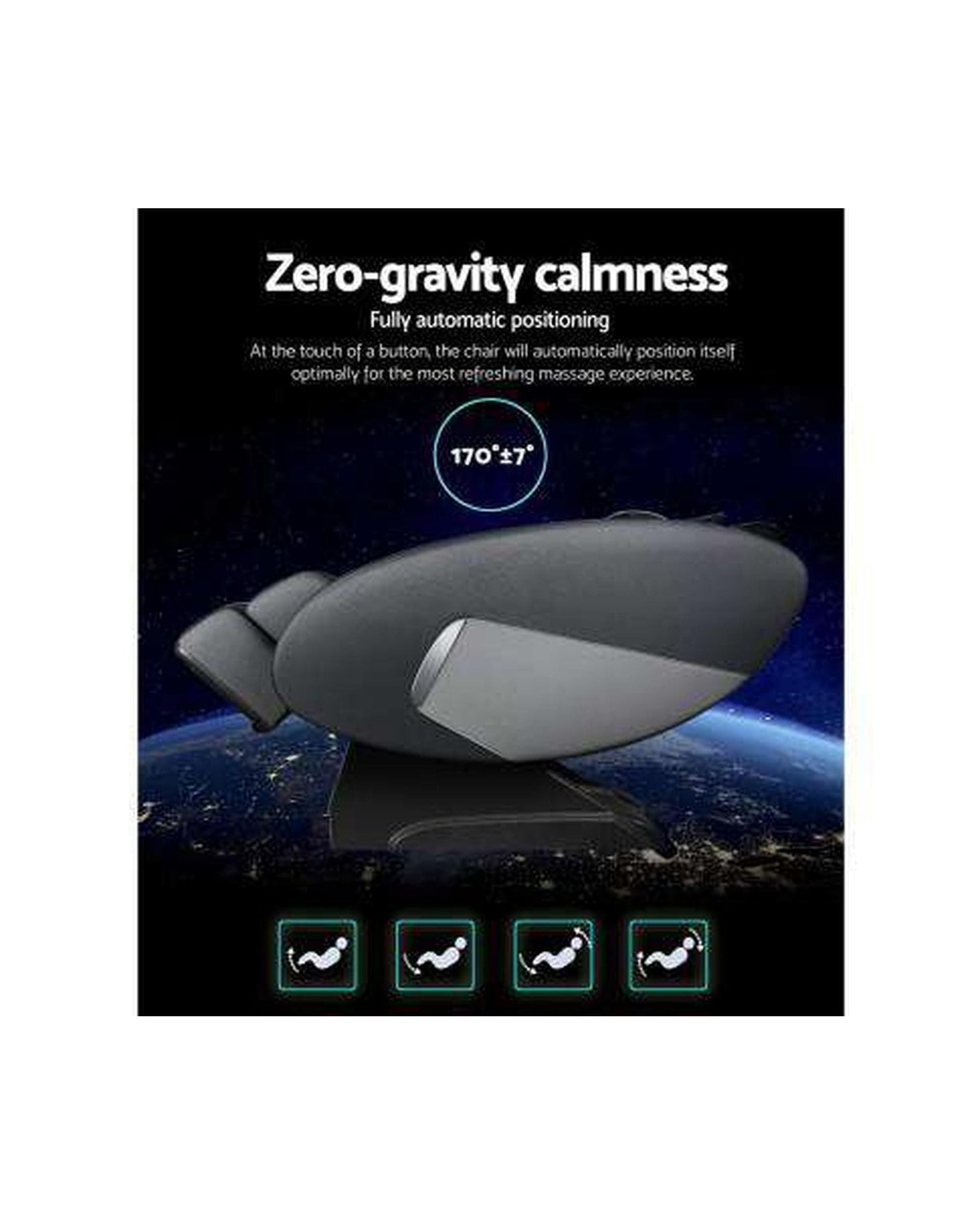 Livemor Massage Chair Electric Massage Chair Zero Gravity Recliner Fully Auto Shiatsu Heating Massager