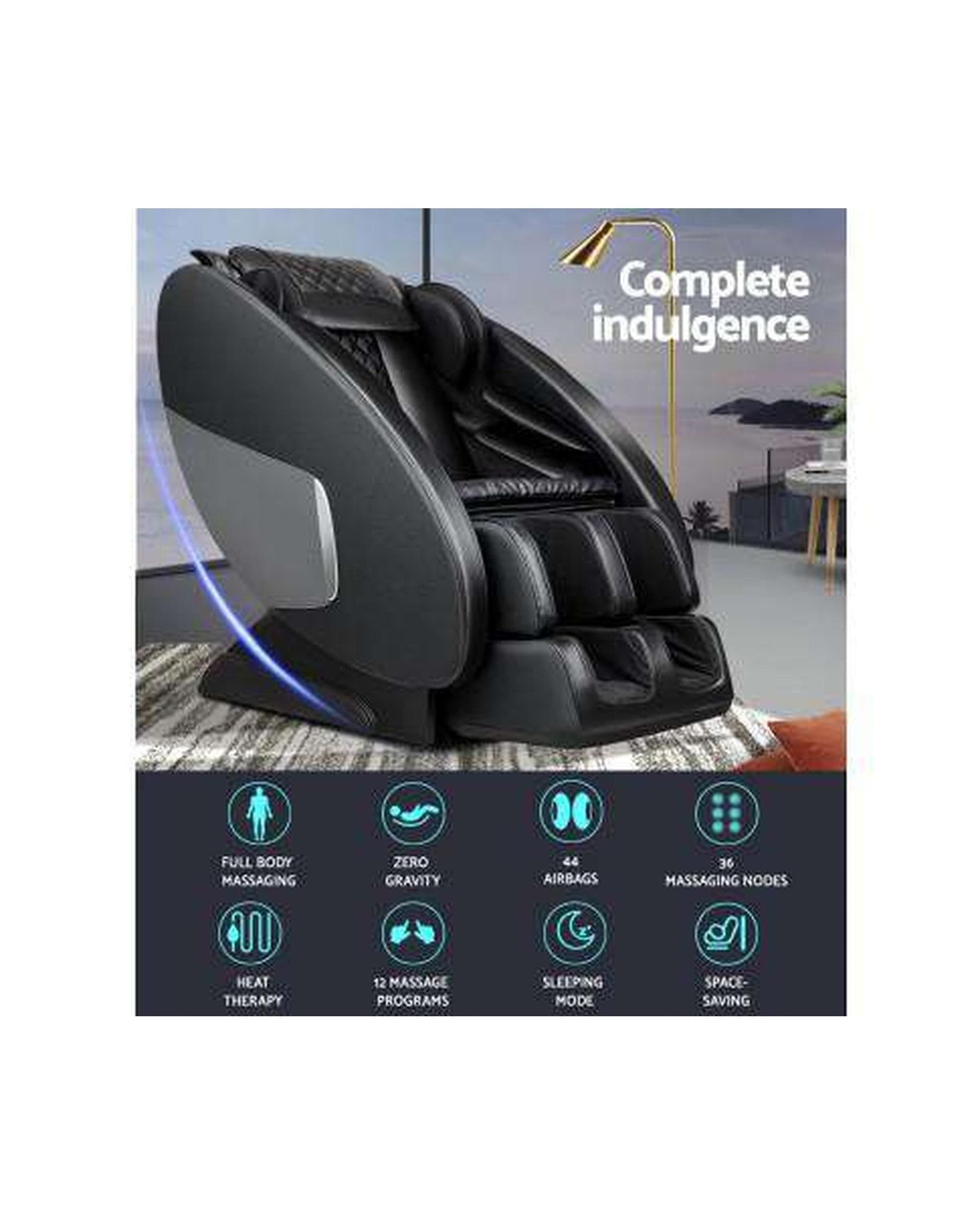 Livemor Massage Chair Electric Massage Chair Zero Gravity Recliner Fully Auto Shiatsu Heating Massager