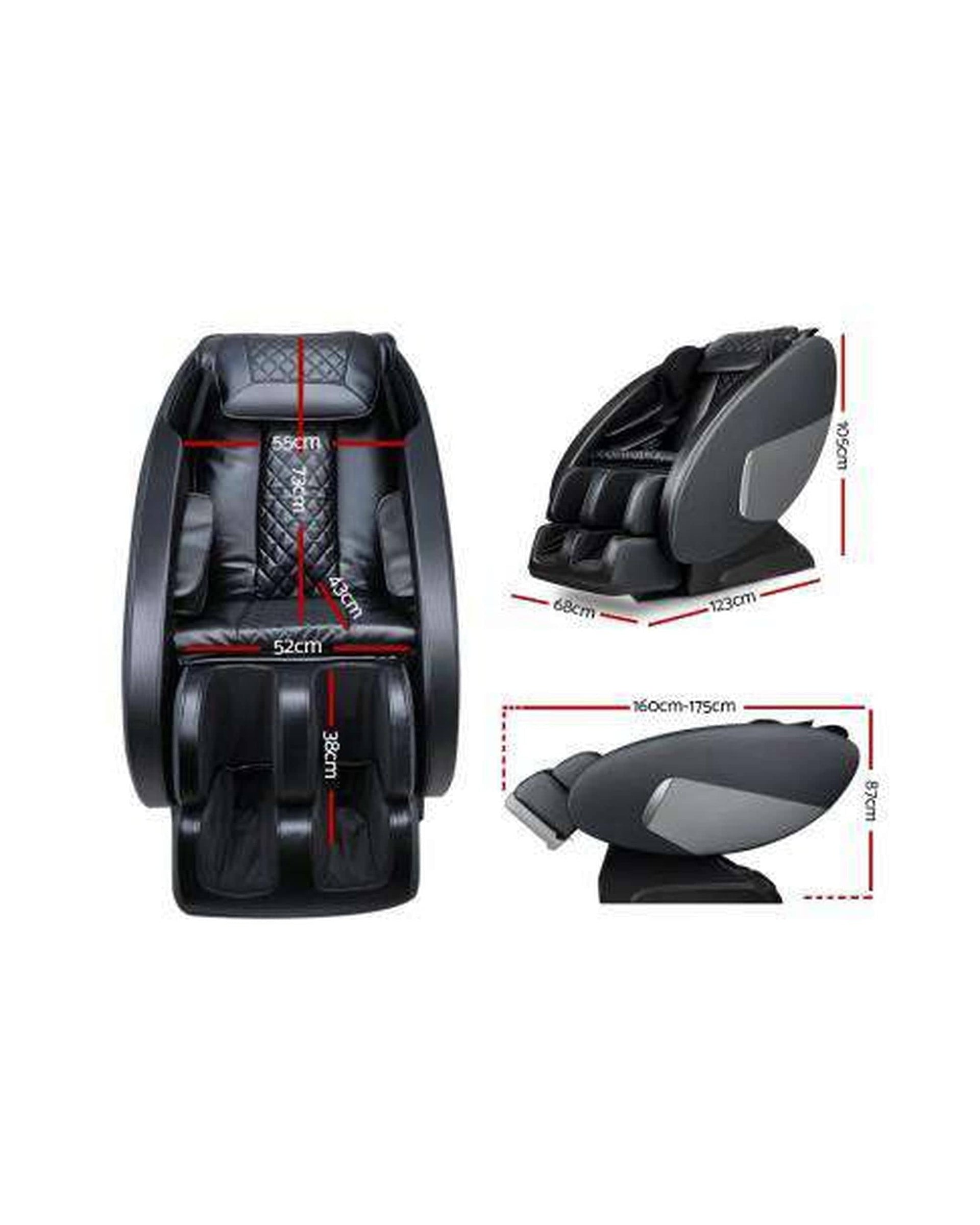 Livemor Massage Chair Electric Massage Chair Zero Gravity Recliner Fully Auto Shiatsu Heating Massager