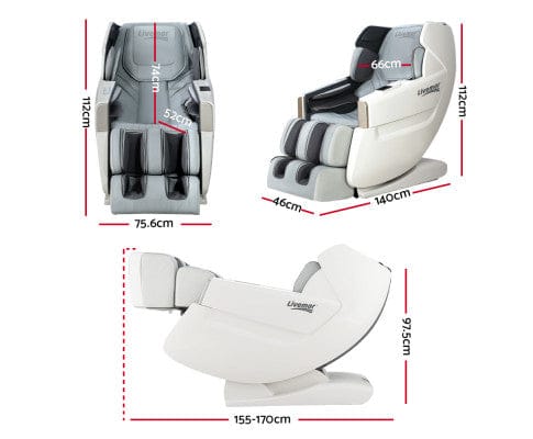 Livemor Massage Chair Massage Chair Electric Zero Gravity Bed Recliner Kneading Massager