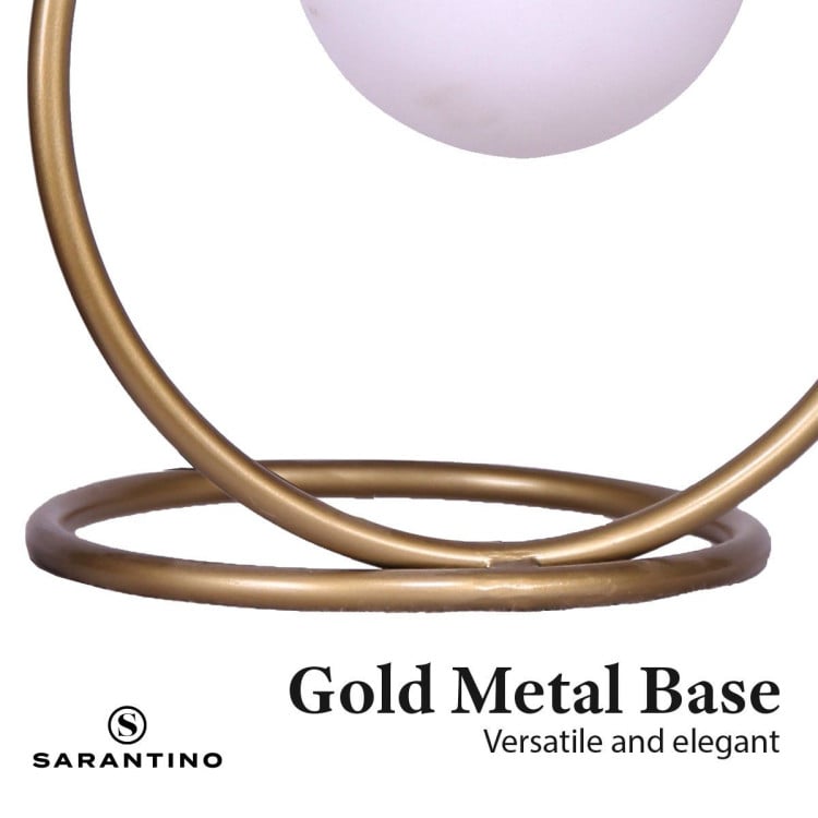 SARANTINO GOLD METAL TABLE LAMP Sarantino
