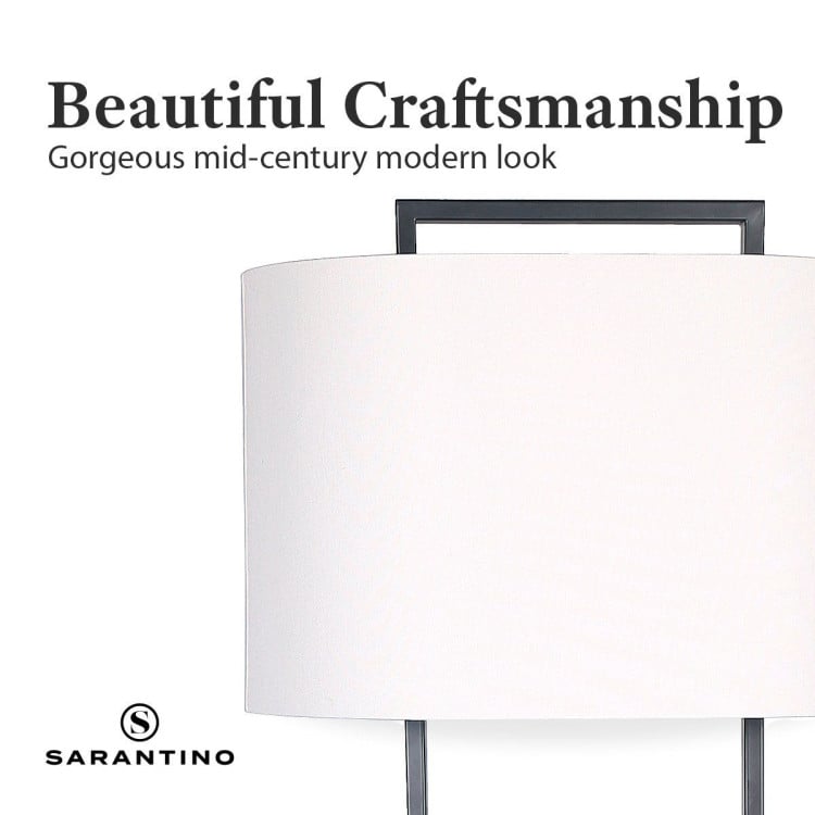 SARANTINO WOOD FLOOR LAMP IN CHERRY FINISH Sarantino