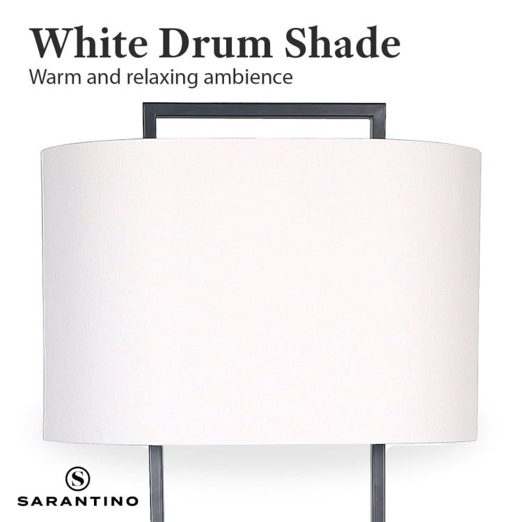 SARANTINO WOOD FLOOR LAMP IN CHERRY FINISH Sarantino