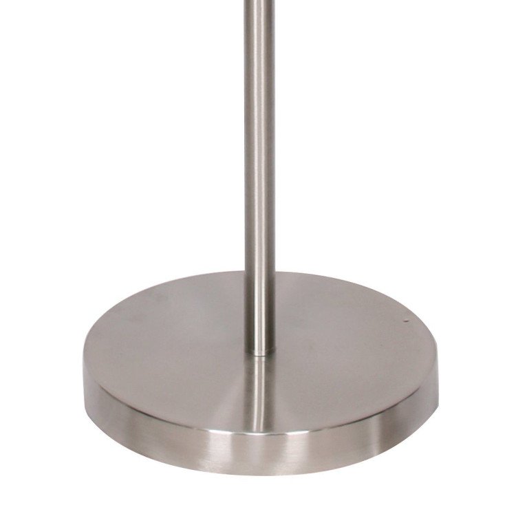 SARANTINO BRUSHED NICKEL HEIGHT-ADJUSTABLE METAL FLOOR LAMP Sarantino
