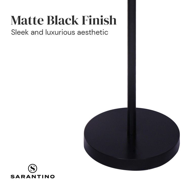 SARANTINO HEIGHT-ADJUSTABLE METAL FLOOR LAMP MATTE BLACK Sarantino
