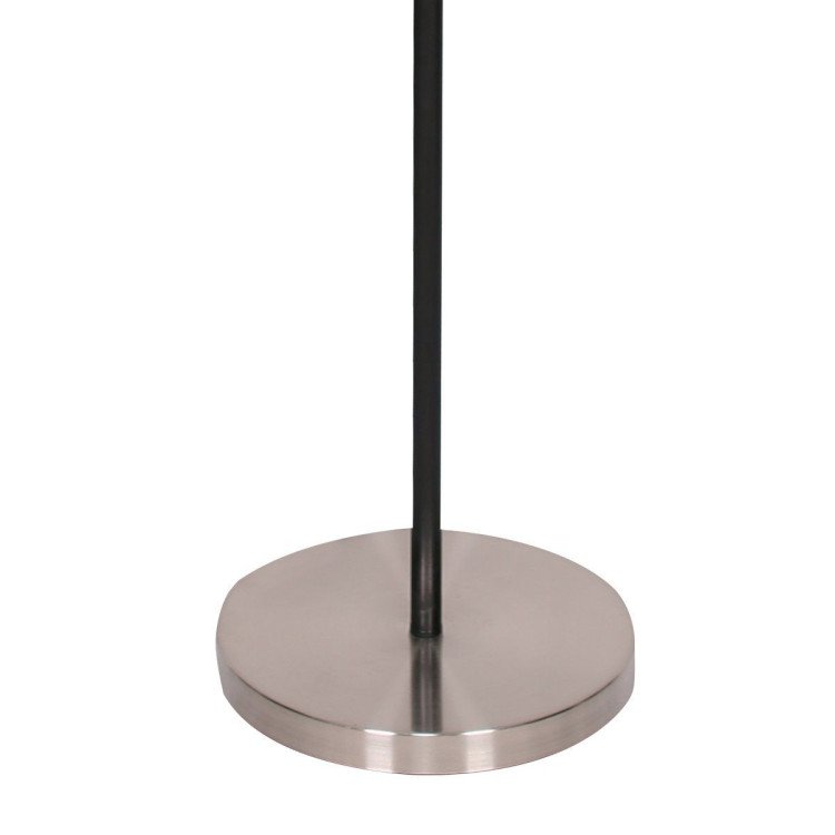 SARANTINO 3-SHADE METAL FLOOR LAMP NICKEL & MATTE BLACK FINISH Sarantino