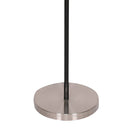 SARANTINO 3-SHADE METAL FLOOR LAMP NICKEL & MATTE BLACK FINISH Sarantino
