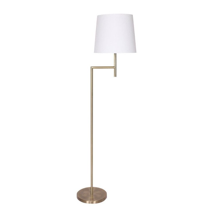SARANTINO METAL FLOOR LAMP - ANTIQUE BRASS Sarantino