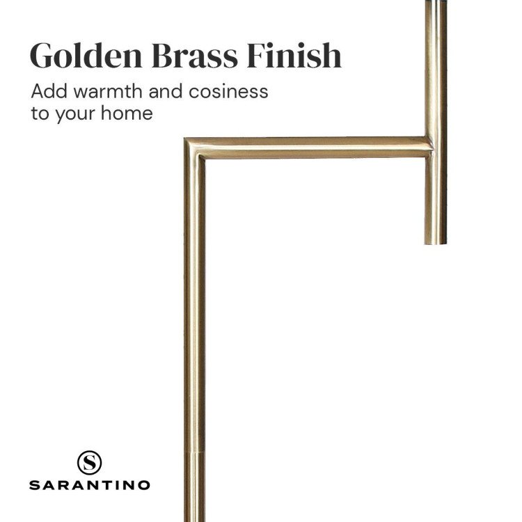 SARANTINO METAL FLOOR LAMP - ANTIQUE BRASS Sarantino