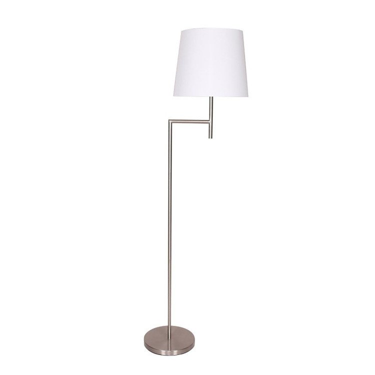 SARANTINO NICKEL METAL ARC FLOOR LAMP Sarantino
