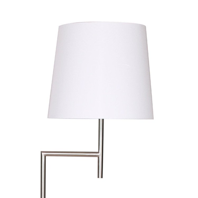 SARANTINO NICKEL METAL ARC FLOOR LAMP Sarantino