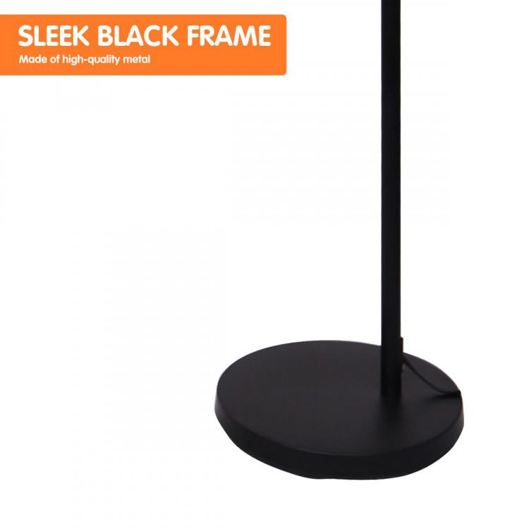 METAL ARC ARM FLOOR LAMP SHADE BLACK Big Bedding Australia