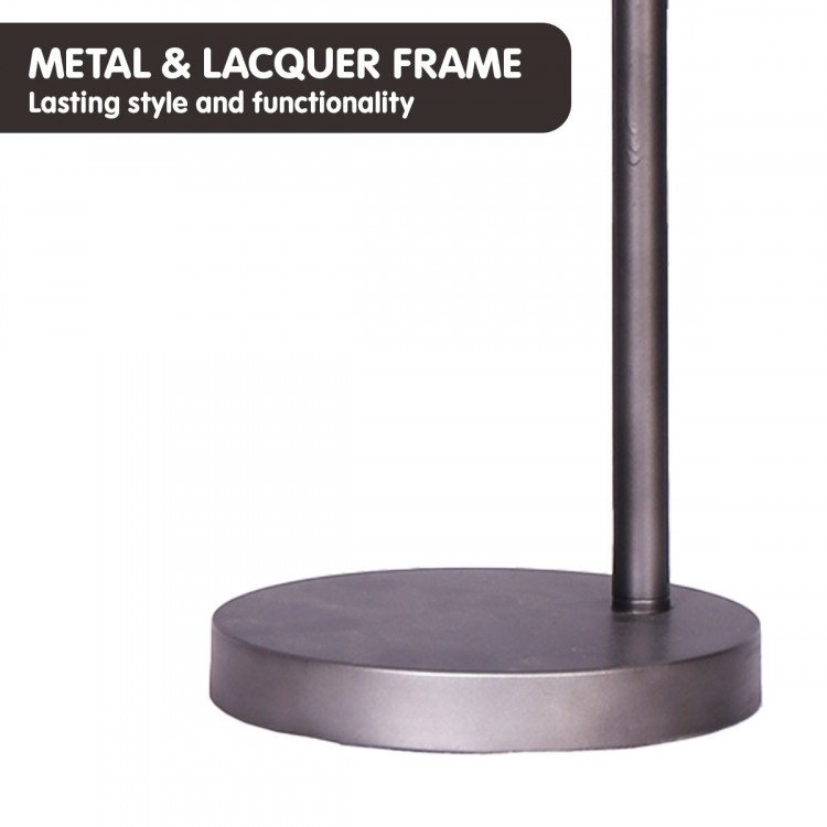 SARANTINO METAL DESK LAMP IN DARK GREY FINISH Sarantino