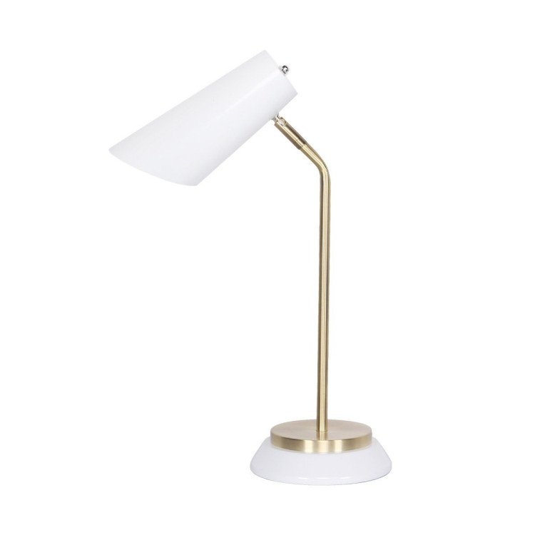 SARANTINO WHITE/BRASS TABLE LAMP Sarantino