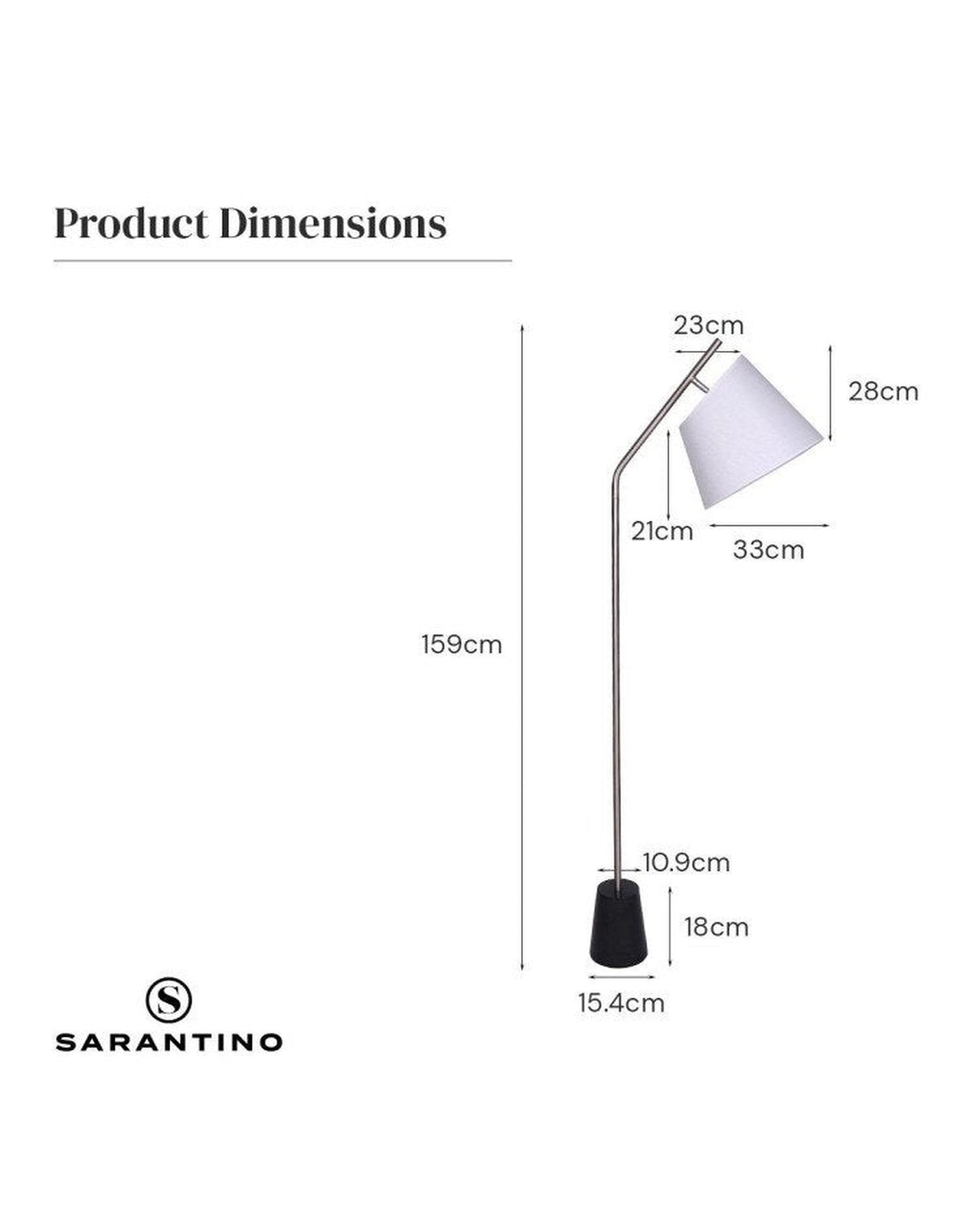 SARANTINO MODERN ARC FLOOR LAMP Sarantino