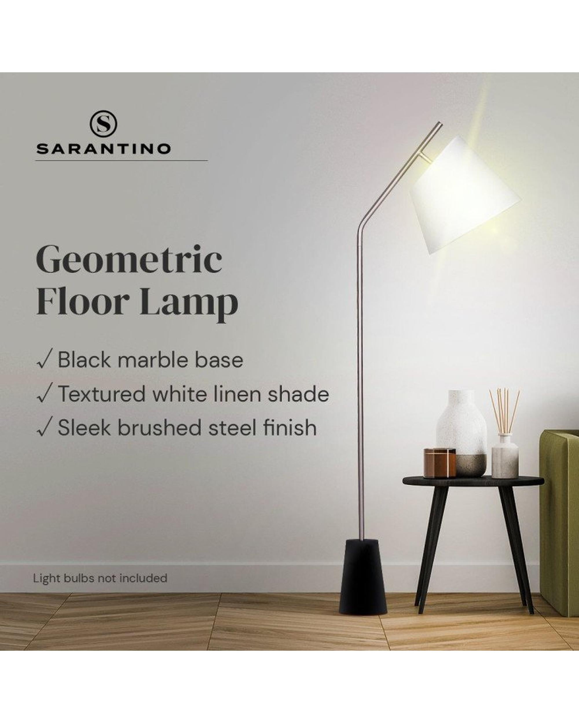 SARANTINO MODERN ARC FLOOR LAMP Sarantino